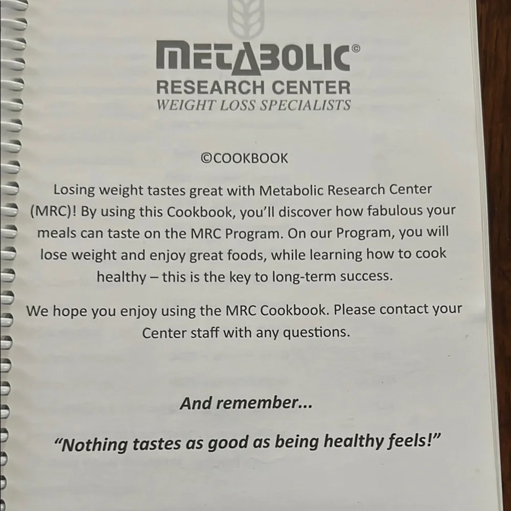 MRC In The Kitchen Cookbook